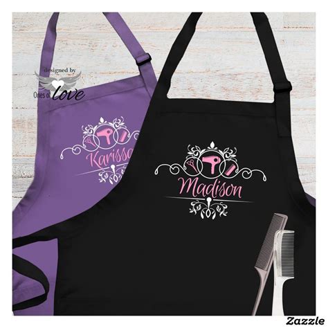 hair salon aprons custom